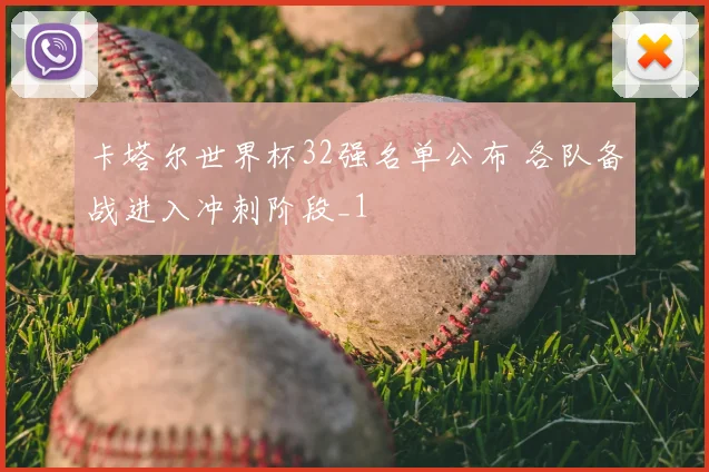 卡塔尔世界杯32强名单公布 各队备战进入冲刺阶段_1